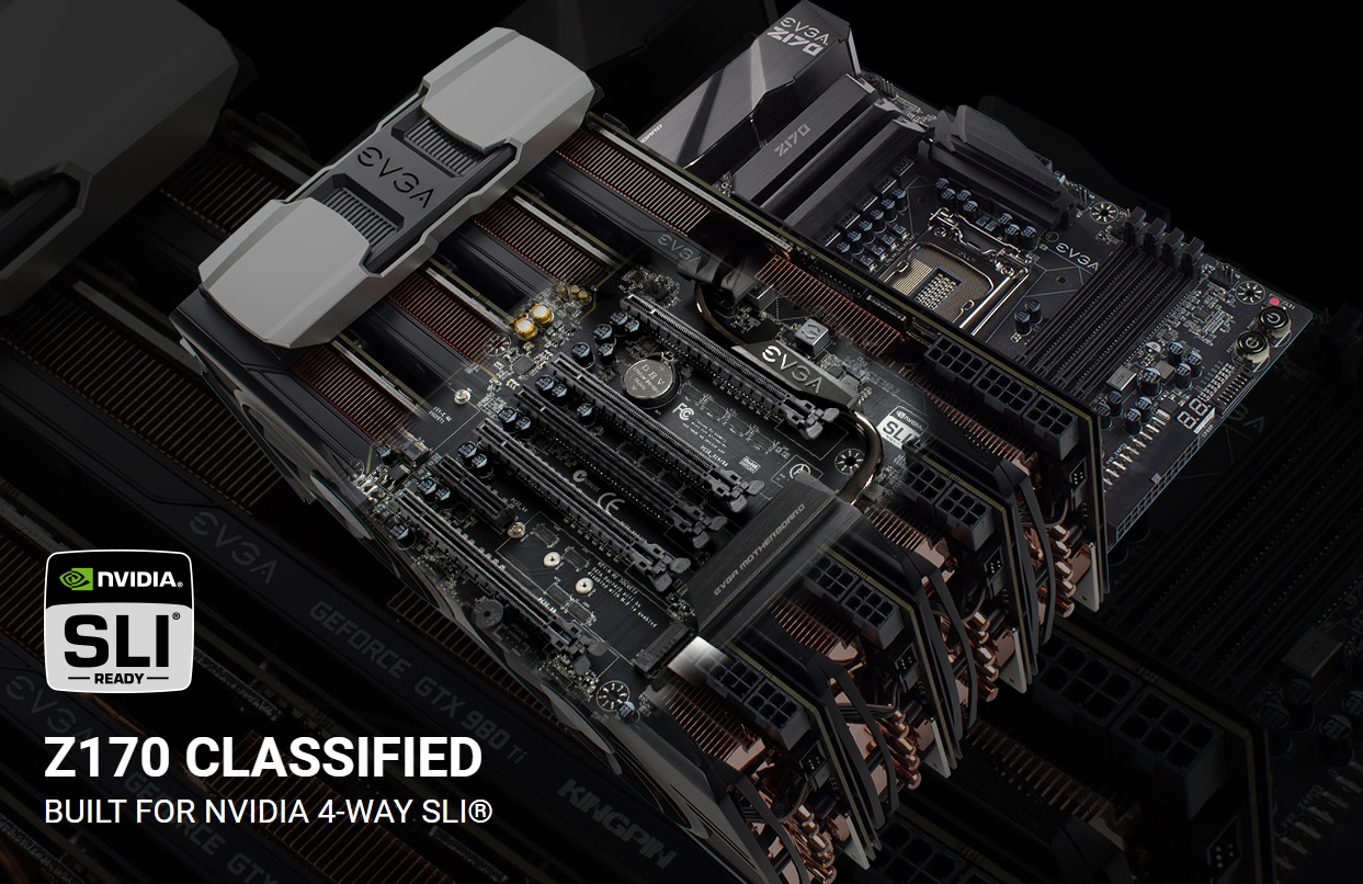 Вышли материнские платы EVGA на чипсете Intel Z170